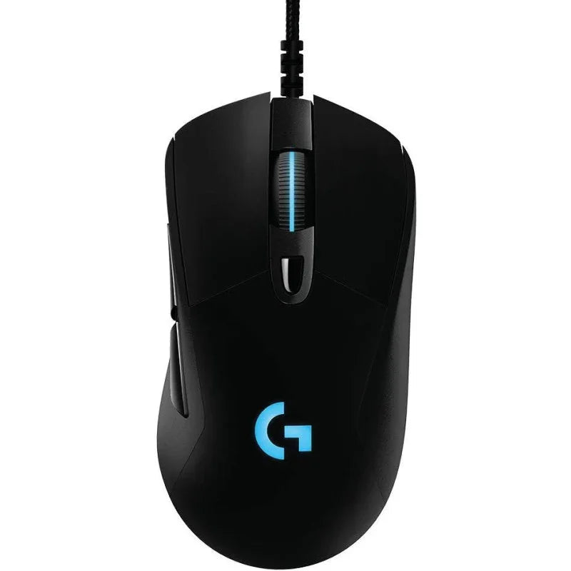 Logitech G403 Hero 25K Gaming Mouse, Lightsync RGB, Lightweight 87G+10G Optional, Braided Cable, 25, 600 DPI, Rubber Side Grips, Black, 4.9 Inch X 2.7 Inch X 1.7 Inch - eBuy UAE
